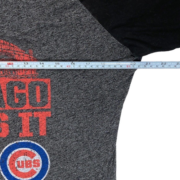 Chicago Cubs Medium Womens T-Shirt 2015 MLB Postseason Tee Chicago Wants It More - Picture 4 of 8